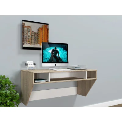 Навесной компьютерный стол Comfy-Home AirTable-II DB Mini, сонома